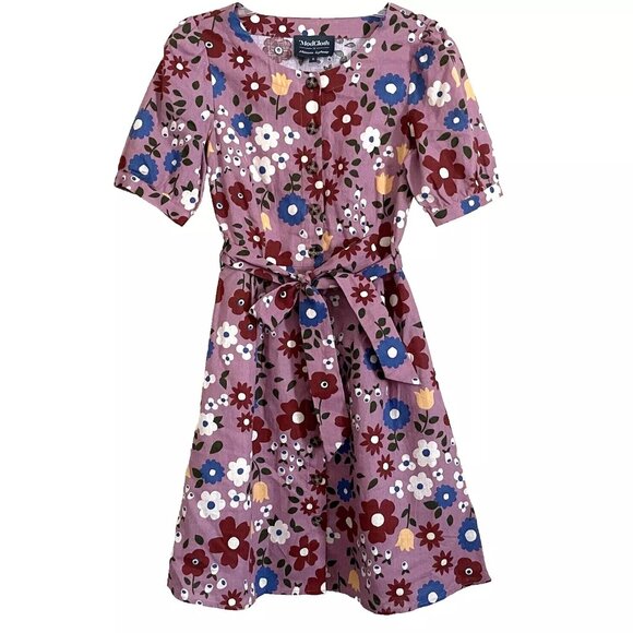 ModCloth x Princess Highway Retro Floral Linen Blend Button Front Dress XXS - Picture 1 of 10